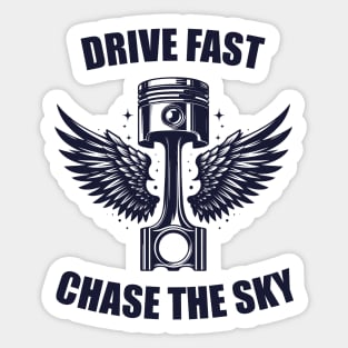 Mechanic Drive Fast Chase The Sky Sticker